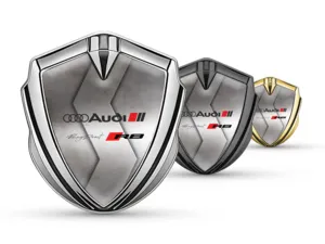 Audi 3D Silikon Abzeichen Luxus Design Legierung 3D